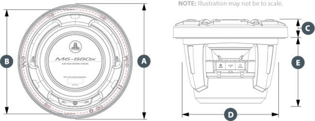 ΗΧΕΙΑ 8.8in - 224mm JL AUDIO M6 - 880X - S - GWGW - για σκάφη αναψυχής - Ναυτιλιακός εξοπλισμός - Stefanou Marine