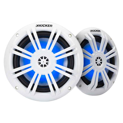 ΗΧΕΙΑ COAXIAL 6.5in - 165mm KICKER 45KM604WL BLUE LED - για σκάφη αναψυχής - Ναυτιλιακός εξοπλισμός - Stefanou Marine