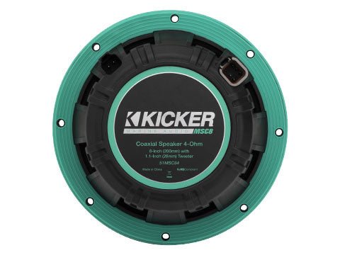 ΗΧΕΙΑ COAXIAL 8in - 200mm KICKER KA51MSC8 W&C LED - για σκάφη αναψυχής - Ναυτιλιακός εξοπλισμός - Stefanou Marine