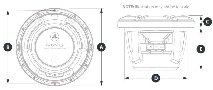ΗΧΕΙΟ SUBWOOFER 12in - 300mm JL M7 - 12IB - S - GmTi - 4 - για σκάφη αναψυχής - Ναυτιλιακός εξοπλισμός - Stefanou Marine