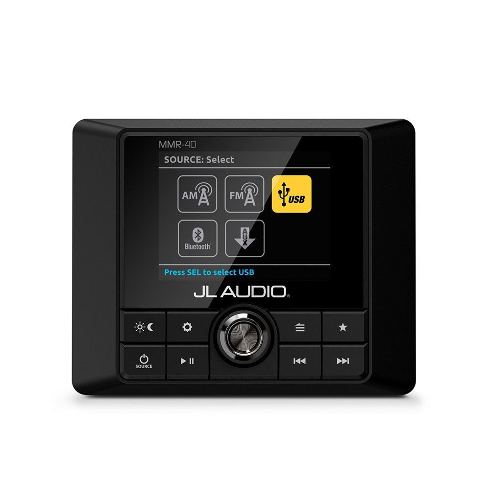 JL AUDIO MMR - 40 ΕΝΣΥΡΜΑΤΟ ΧΕΙΡΙΣΤΗΡΙΟ ΔΙΚΤΥΟΥ NMEA2000 ΜΕ ΟΘΟΝΗ LCD - για σκάφη αναψυχής - Ναυτιλιακός εξοπλισμός - Stefanou Marine