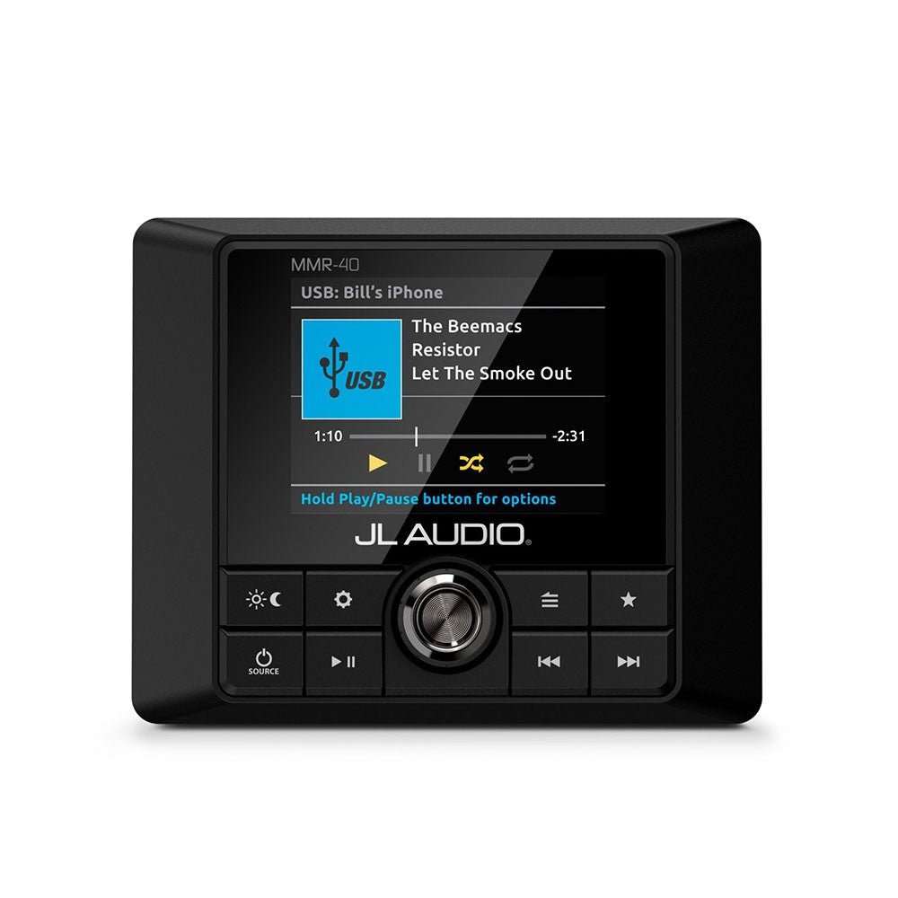 JL AUDIO MMR - 40 ΕΝΣΥΡΜΑΤΟ ΧΕΙΡΙΣΤΗΡΙΟ ΔΙΚΤΥΟΥ NMEA2000 ΜΕ ΟΘΟΝΗ LCD - για σκάφη αναψυχής - Ναυτιλιακός εξοπλισμός - Stefanou Marine