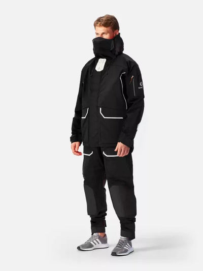 Νιτσεράδα με κουκούλα Ανδρική Elite Jacket Μαύρο Χρώμα - για σκάφη αναψυχής - Ναυτιλιακός εξοπλισμός - Stefanou Marine