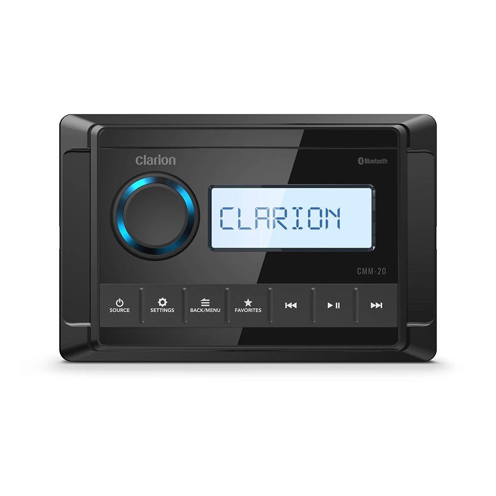 ΠΗΓΗ CLARION CMM20 USB/MP3/WMA BLUETOOTH - για σκάφη αναψυχής - Ναυτιλιακός εξοπλισμός - Stefanou Marine
