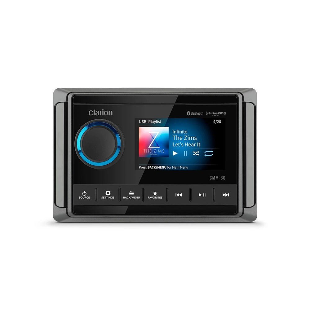 ΠΗΓΗ CLARION CMM30 USB/MP3/WMA BLUETOOTH - για σκάφη αναψυχής - Ναυτιλιακός εξοπλισμός - Stefanou Marine