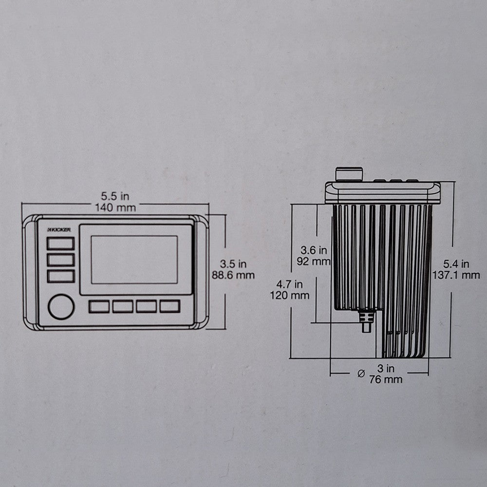 ΠΗΓΗ MEDIA CENTER KMC4 KICKER - για σκάφη αναψυχής - Ναυτιλιακός εξοπλισμός - Stefanou Marine