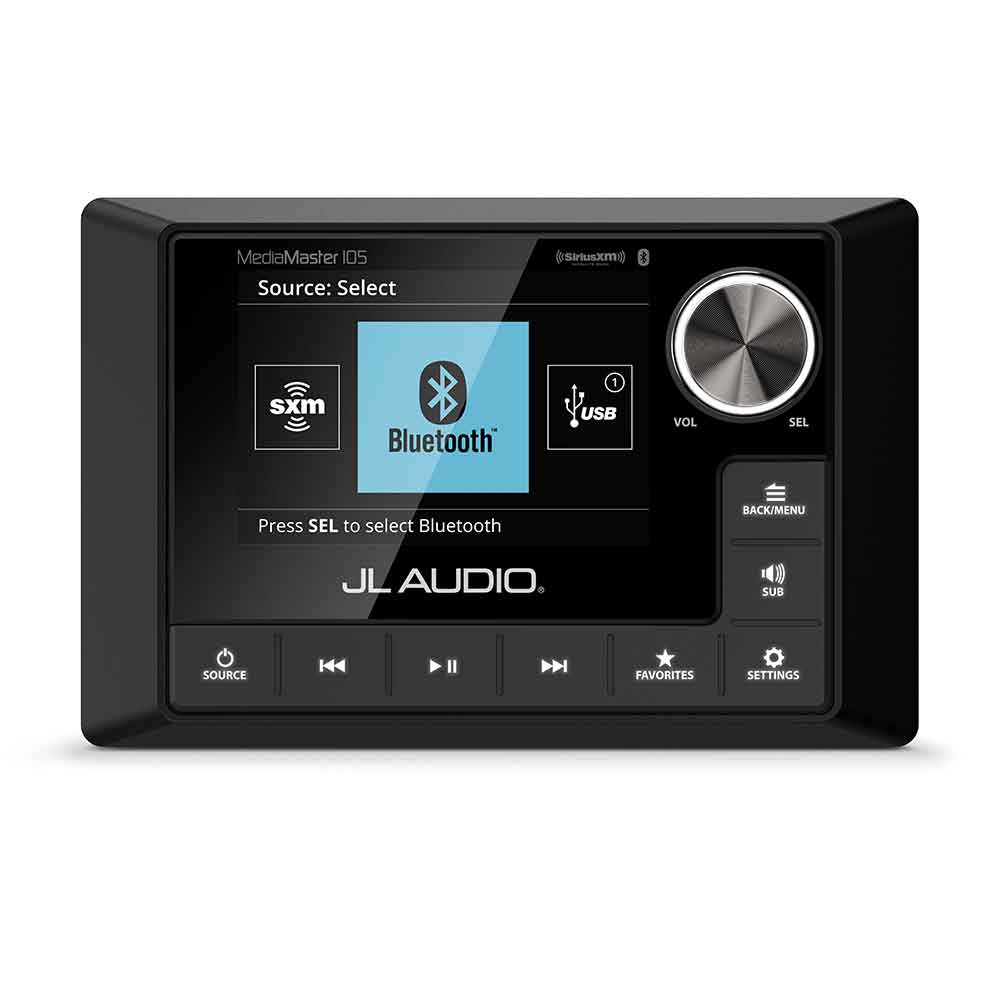 ΠΗΓΗ MEDIA MASTER MM105 USB - BLUETOOTH - LCD ΟΘΟΝΗ 3.5in - για σκάφη αναψυχής - Ναυτιλιακός εξοπλισμός - Stefanou Marine