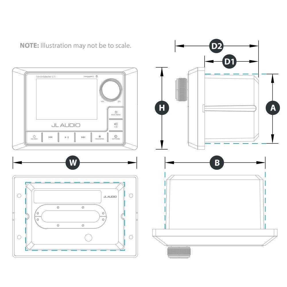 ΠΗΓΗ MEDIA MASTER MM55 JL AUDIO USB - BLUETOOTH - για σκάφη αναψυχής - Ναυτιλιακός εξοπλισμός - Stefanou Marine