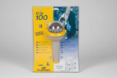 Πυξίδα χειρός IRIS 100 κιτρινη Plastimo - για σκάφη αναψυχής - Ναυτιλιακός εξοπλισμός - Stefanou Marine