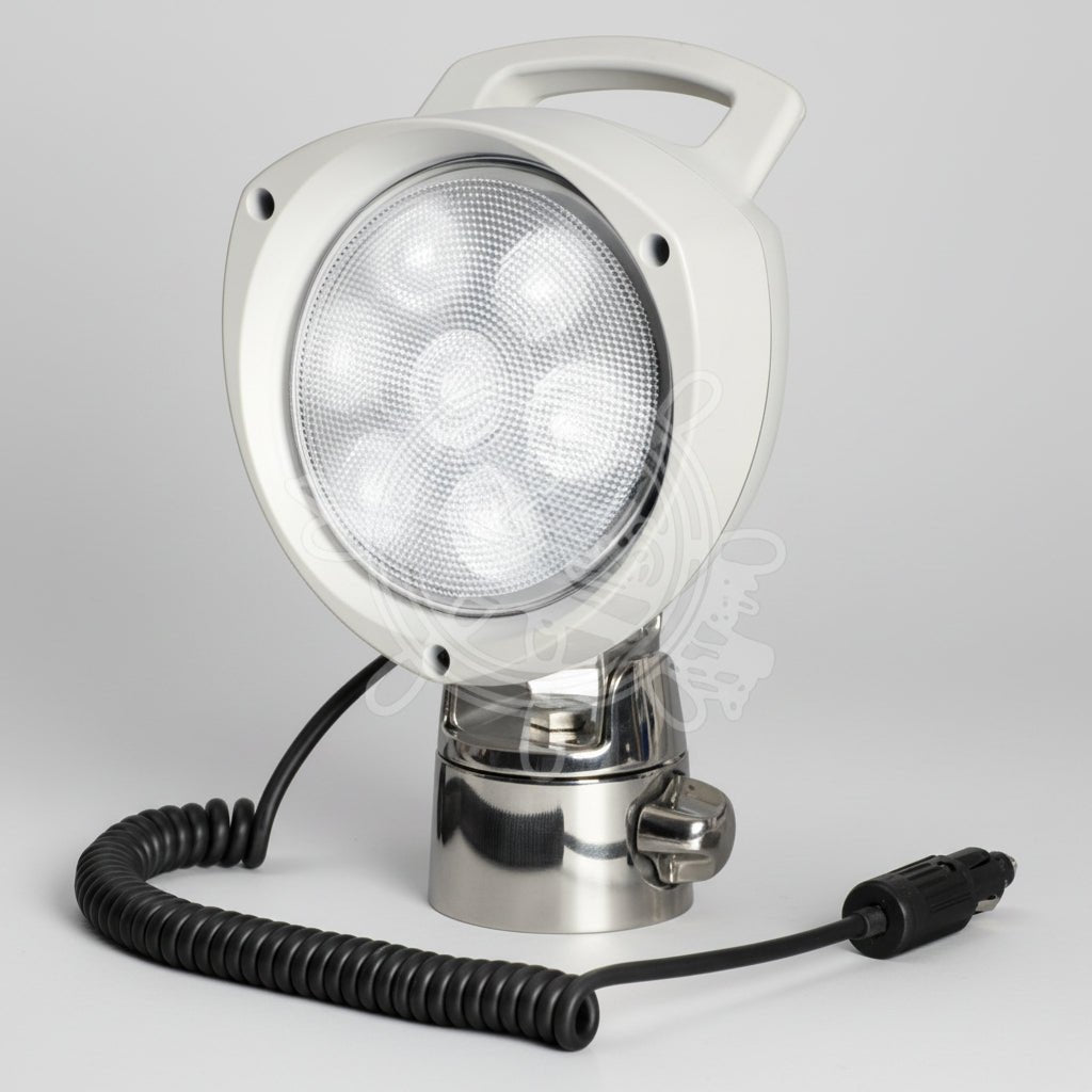 ΠΡΟΒΟΛΕΑΣ ΜΕ INOX ΒΑΣΗ 7x3W LEDS 12/24V - για σκάφη αναψυχής - Ναυτιλιακός εξοπλισμός -Stefanou Marine