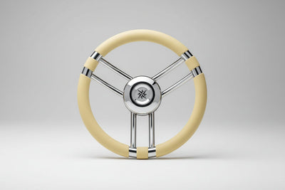 ΤΙΜΟΝΙ ΜΕ INOX ΑΚΤΙΝΕΣ 35cm - για σκάφη αναψυχής - Ναυτιλιακός εξοπλισμός - Stefanou Marine